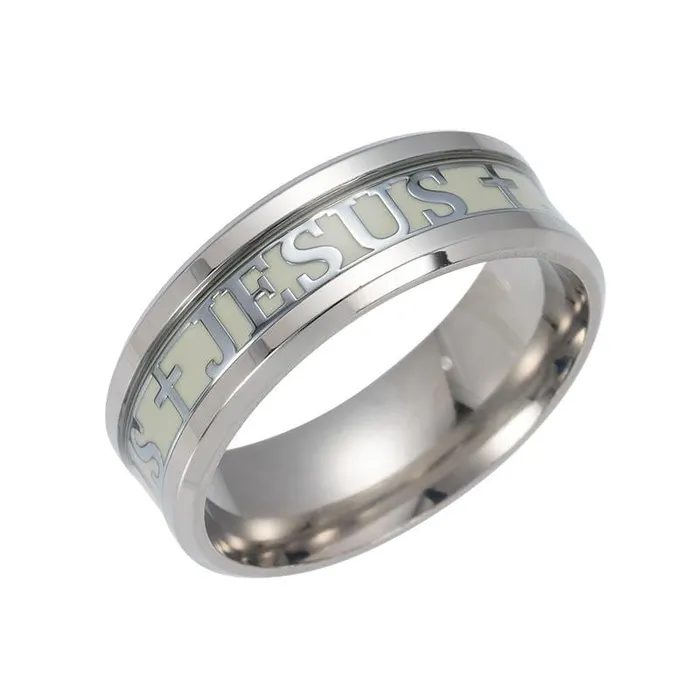 Rings Lords Guidance Christian Ring br Glowing Jesus