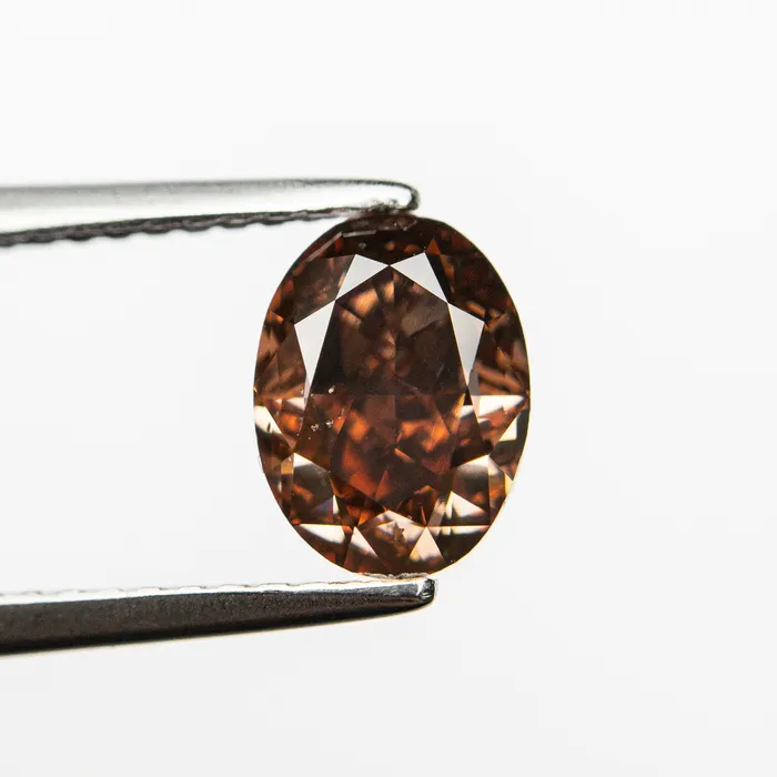 Rings Misfit Diamonds Fancy BrownPink Brilliant Diamond 150ct Oval