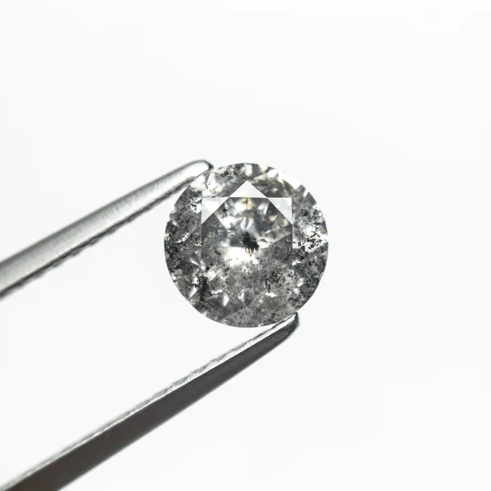 Rings Misfit Diamonds Salt and Pepper Brilliant Diamond 115ct Round