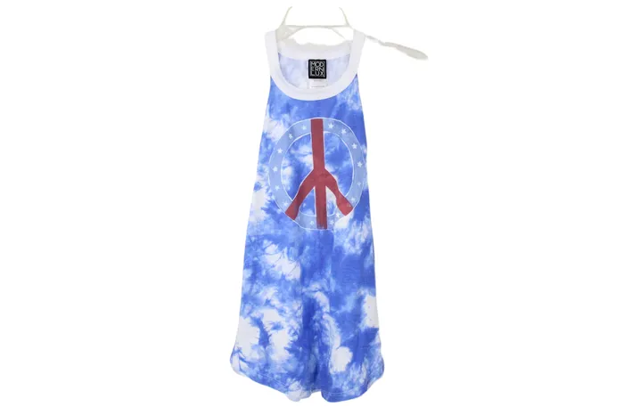 Rings Modern Lux Modern Lux Blue Peace Sign Tank M