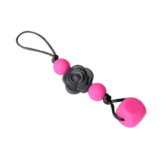 Rings Munchables Chewy Zipper Pull FuchsiaBlack