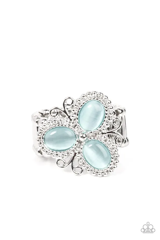 Rings Paparazzi Accessories Bewitched Blossoms Blue