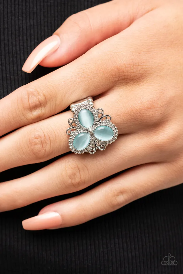 Rings Paparazzi Accessories Bewitched Blossoms Blue