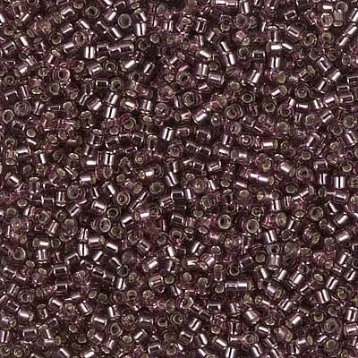 Rings Peppy Beads DB1204 Silver Lined Mauve Miyuki Delica 110