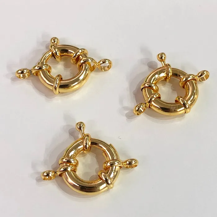 Rings Peppy Beads Gold Spring Ring Clasp with Loops 15mm Gold Plated Spring Clasp Gold Trigger Clasp Rings Peppy Beads Gold Spring Ring Clasp with Loops 15mm Gold Plated Spring Clasp Gold Trigger Clasp