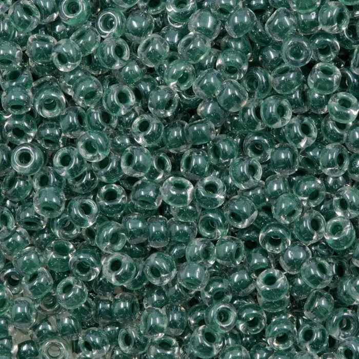 Rings Peppy Beads Miyuki Seed Beads 80 Forest Green Lined Crystal 0217