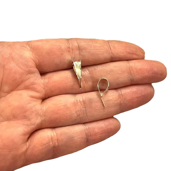 Rings Peppy Beads Sterling Silver Bails 925 Sterling Silver 16x5mm Bails 2 pcs in a pack Rings Peppy Beads Sterling Silver Bails 925 Sterling Silver 16x5mm Bails 2 pcs in a pack
