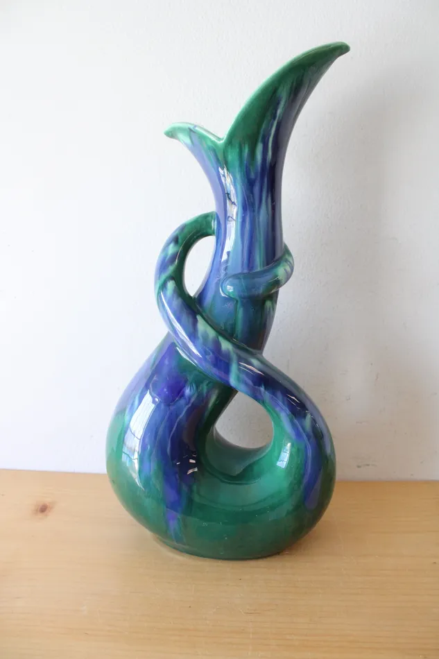Rings Royal Haeger Royal Haeger 483 Blue Green Cobra Vase