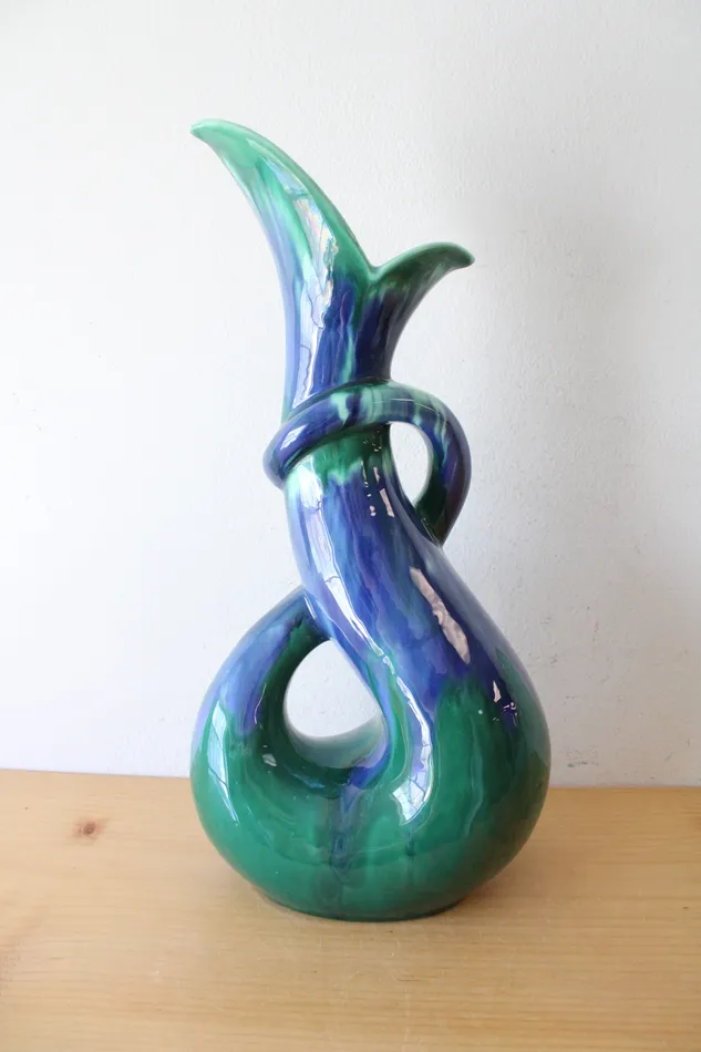 Rings Royal Haeger Royal Haeger 483 Blue Green Cobra Vase