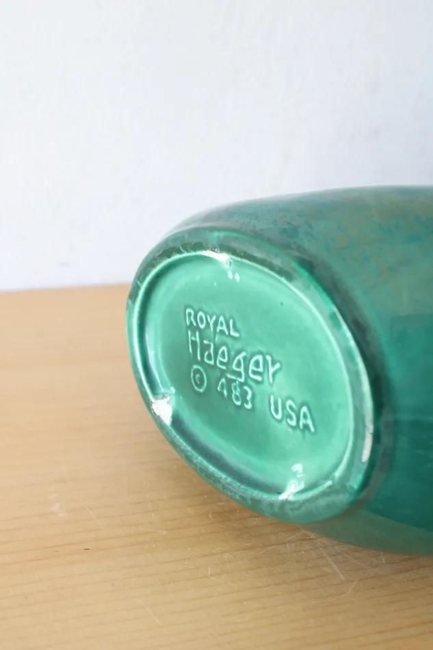 Rings Royal Haeger Royal Haeger 483 Blue Green Cobra Vase