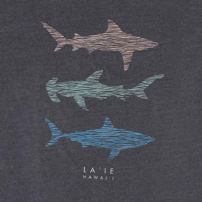 Rings TANKSTREAM Pacific Creations Shark Stack Mens TeeShirt BlueGray Marle
