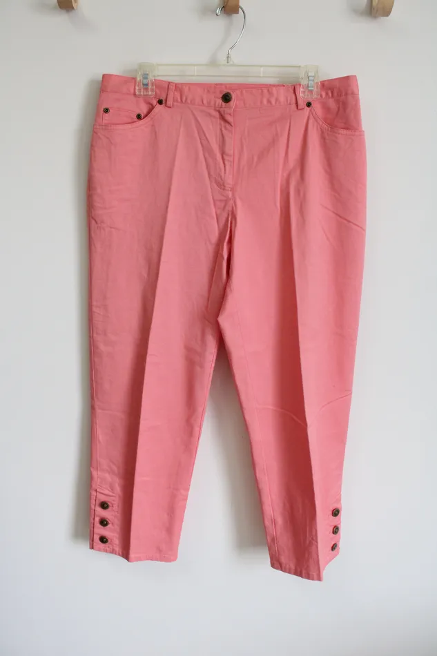 Ruby Rd Necklaces Ruby Rd Light Pink Capri Pants 10