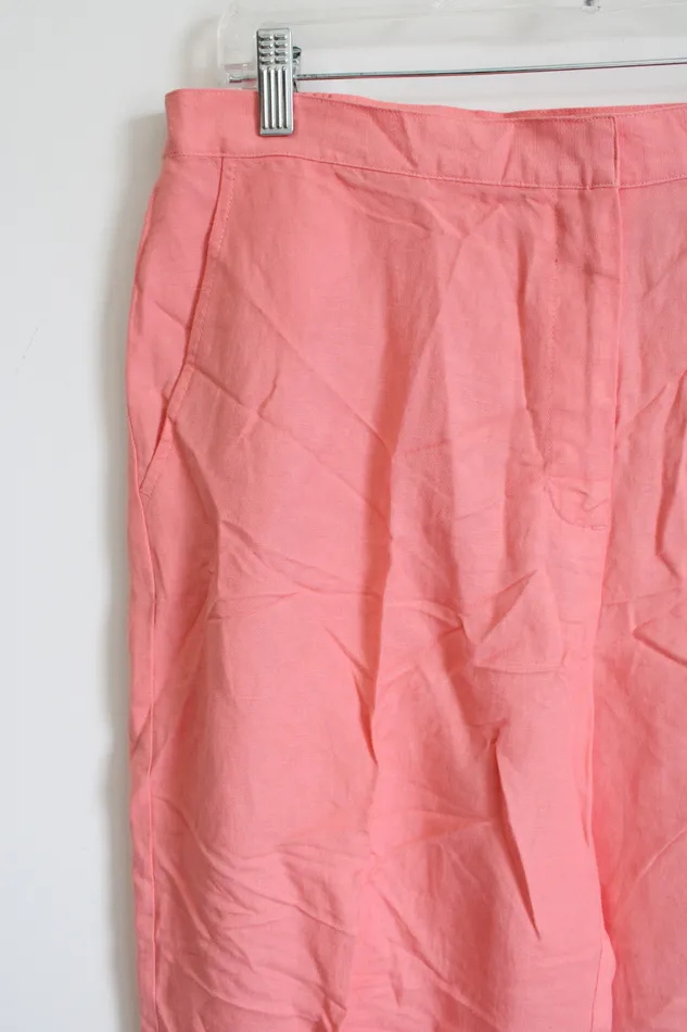 Ruby Rd Pink Linen Blend Capri 10 Ruby Rd Earrings