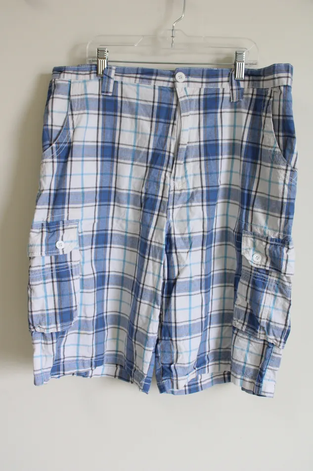 Rusty Rocks Blue Plaid Shorts 36 Rusty Rocks Rings