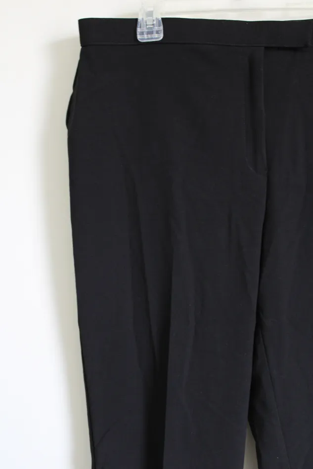 Sag Harbor Stretch Petite Black Capri Pant 14 Petite Sag Harbor Rings