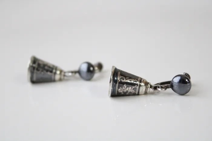Saim Earrings Saim Sterling Silver Screwback Bell Earrings