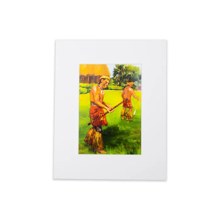 Samoan Fireknife Print by Antoinette Powell 8 x 10 PCCBUYDIRECT Earrings