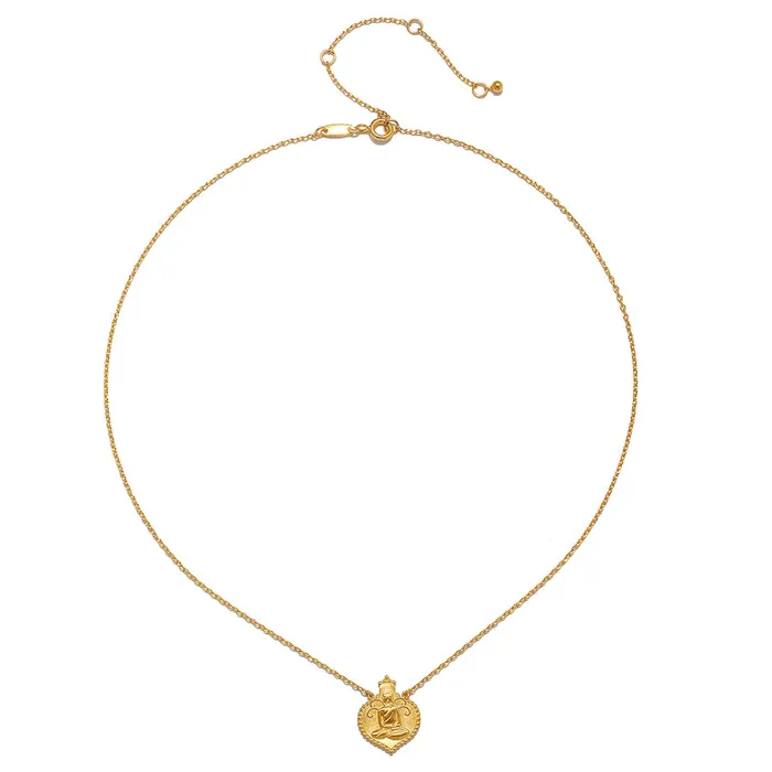 Satya Necklaces Seated Buddha Gold Pendant Necklace