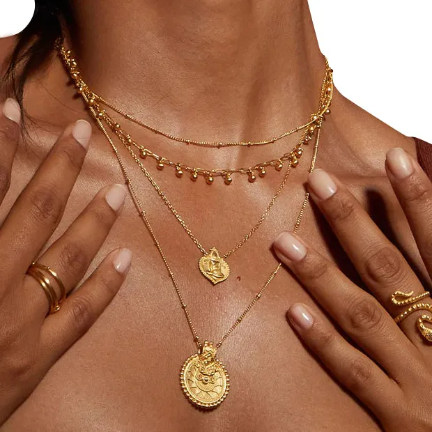 Satya Necklaces Seated Buddha Gold Pendant Necklace