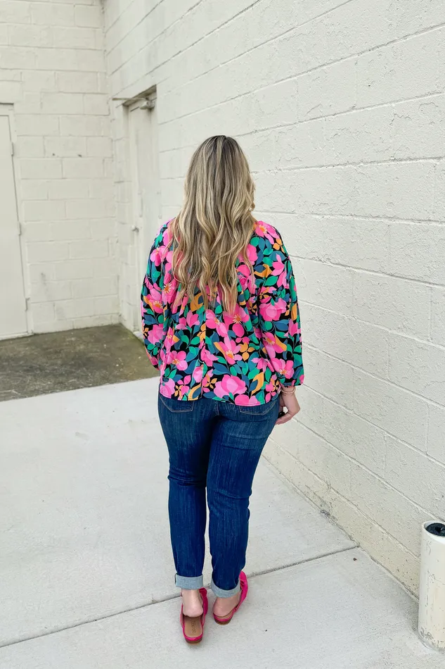 Searching Endlessly Floral Top First Love Rings