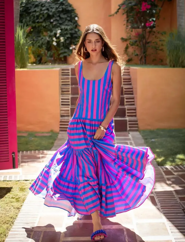 SELENA MAXI DRESS STRIPE Erika Pea Earrings