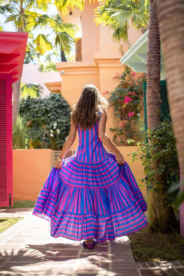 SELENA MAXI DRESS STRIPE Erika Pea Earrings