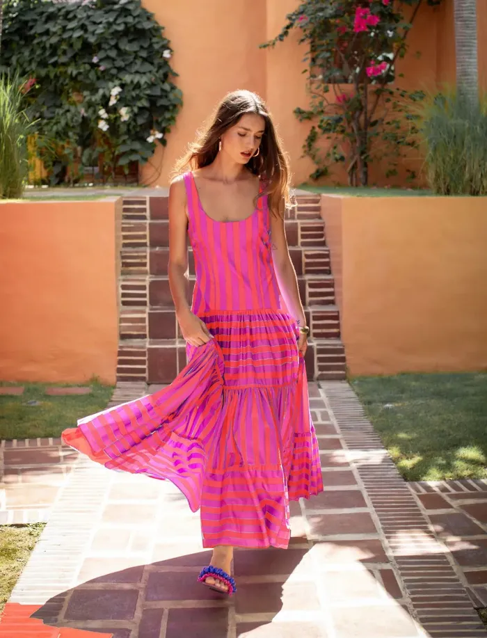 SELENA MAXI DRESS STRIPE Erika Pea Earrings