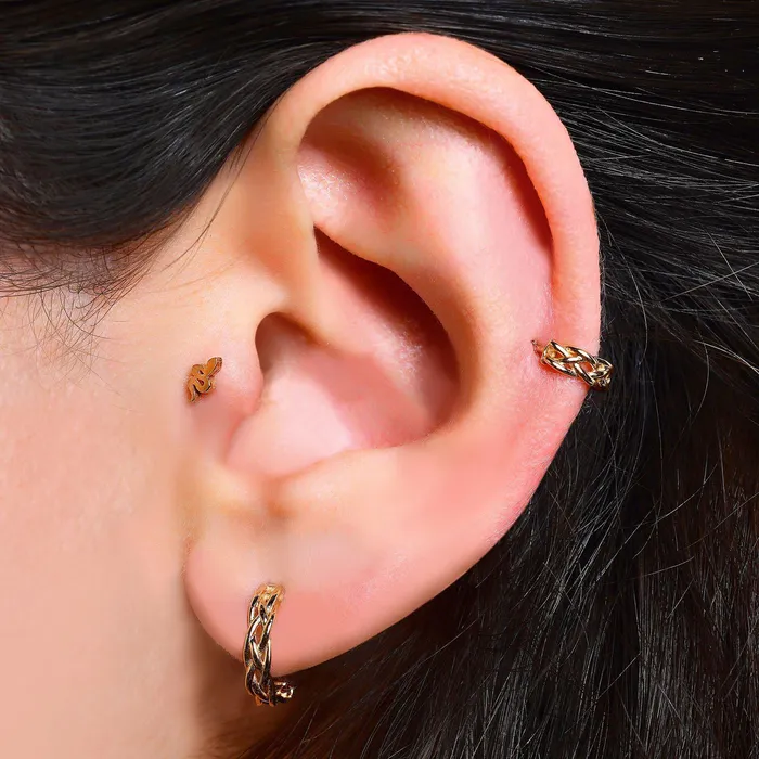 Serpent Piercing Kismet by Milka Earrings