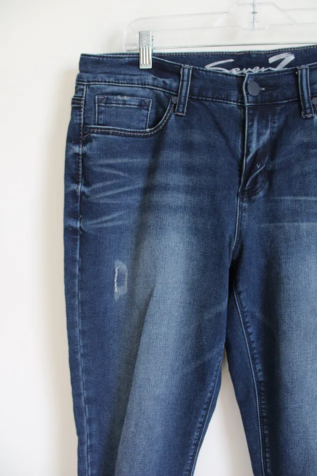 Seven7 Girlfriend Dark Wash Skinny Jeans 12 Seven7 Earrings