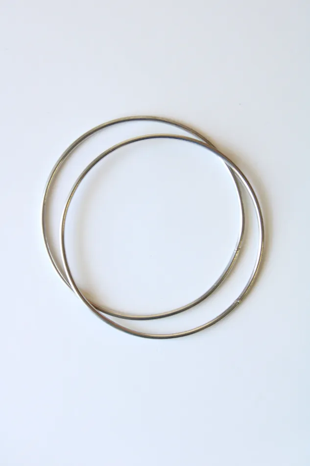 Silver Bangle Bracelet Set Jubilee Thrift Bracelets