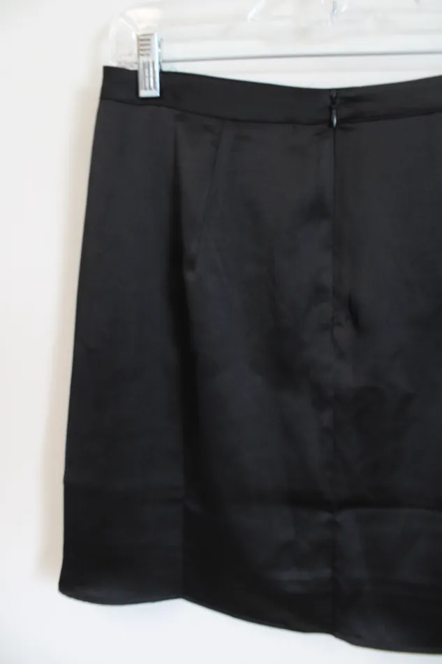 Sincerely Jules Rings Sincerely Jules Black Satin Mini Skirt M