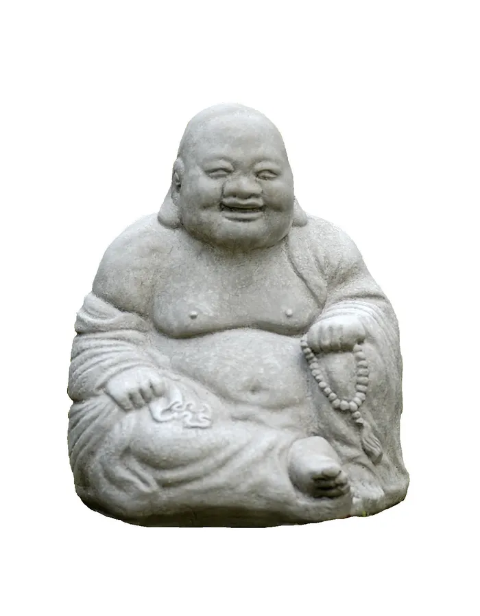 Sitting Hotei Garden Statue La Campania Necklaces