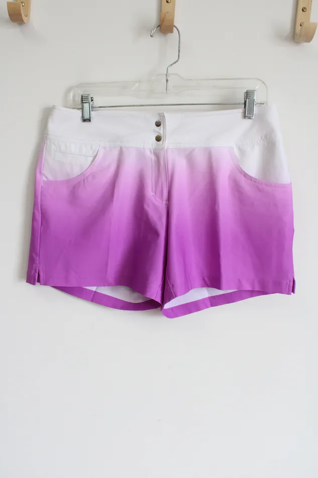 Slazenger Pink White Ombre Golf Shorts 6 Slazenger Rings