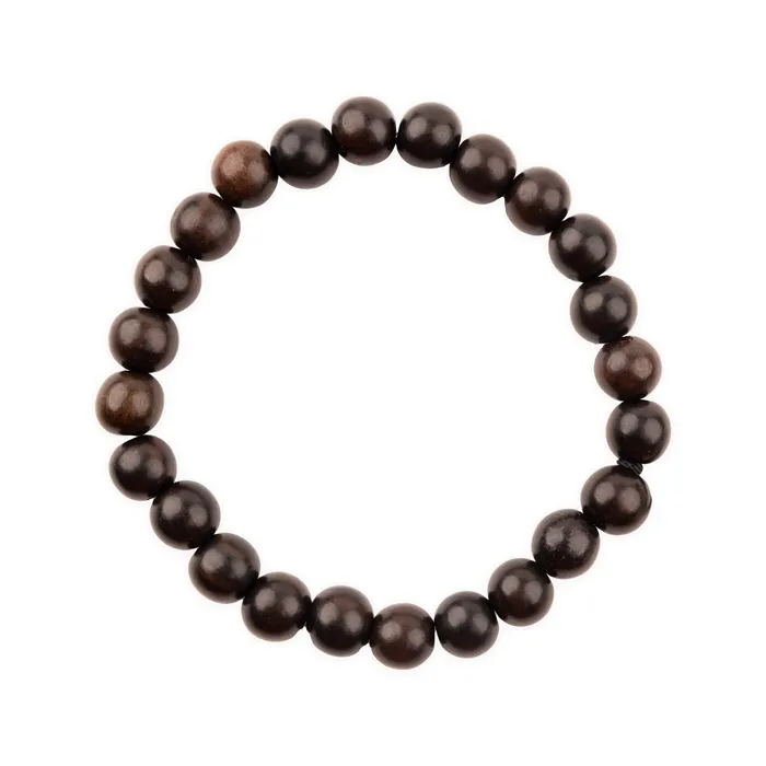 SOLEILHIJEWELRY Bracelets Soleil Hawaii Natural Wood Beads Stretch Bracelet