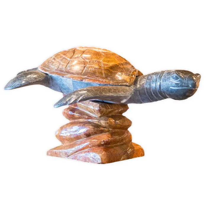 SSHANDCRAFTED Rings King James Marble Turtle Sculpture 36