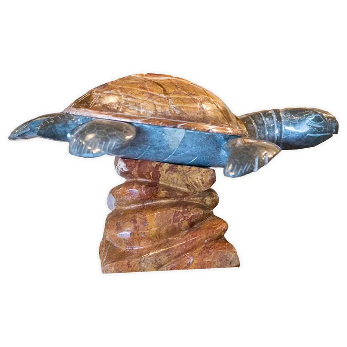 SSHANDCRAFTED Rings King James Marble Turtle Sculpture 36