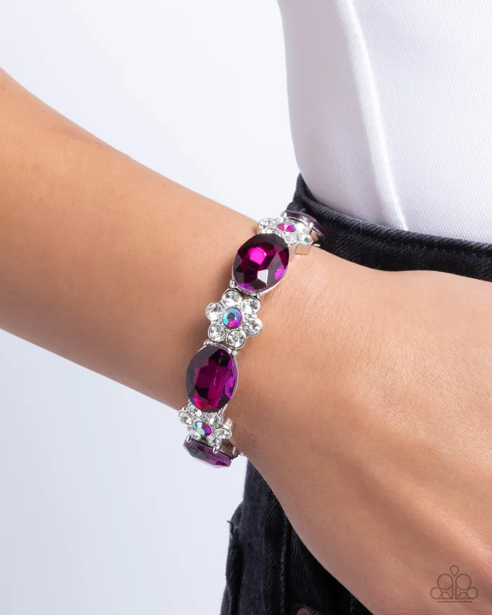 Staycation Sparkle Pink Paparazzi Accessories Earrings