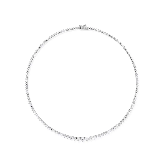 Stephen Silver Fine Jewelry Necklaces 911 Carat Graduated Diamond Line Necklace Stephen Silver Fine Jewelry Necklaces 911 Carat Graduated Diamond Line Necklace