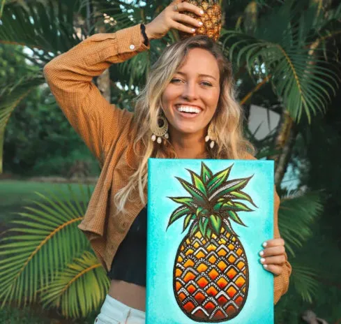 SUMMASEA Earrings Summa Sea Pineapple Vinyl Sticker by Summer Colmus