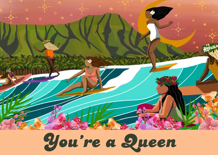Surf Shack Youre a Queen Puzzle Postcard 48 Pieces SURFSHACKPUZZLE Necklaces Surf Shack Youre a Queen Puzzle Postcard 48 Pieces SURFSHACKPUZZLE Necklaces