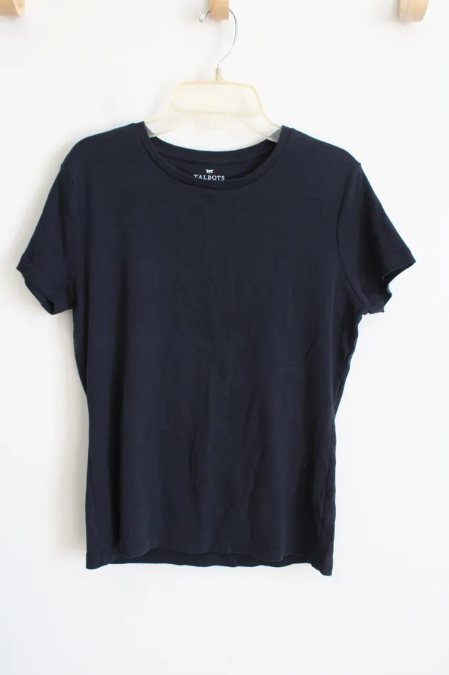 Talbots Talbots Petites Navy Blue Top M Rings