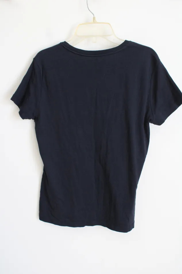 Talbots Talbots Petites Navy Blue Top M Rings
