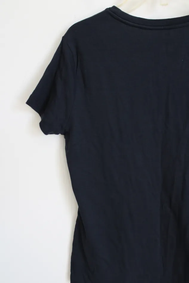 Talbots Talbots Petites Navy Blue Top M Rings