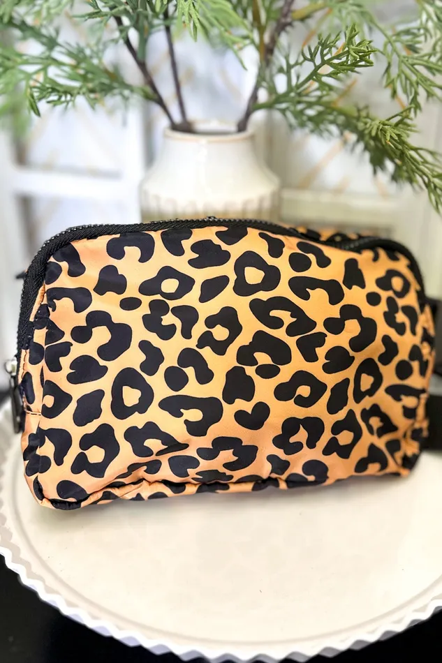 Tan Leopard Belt Bag Iris Rainbow Boutique Earrings Tan Leopard Belt Bag Iris Rainbow Boutique Earrings
