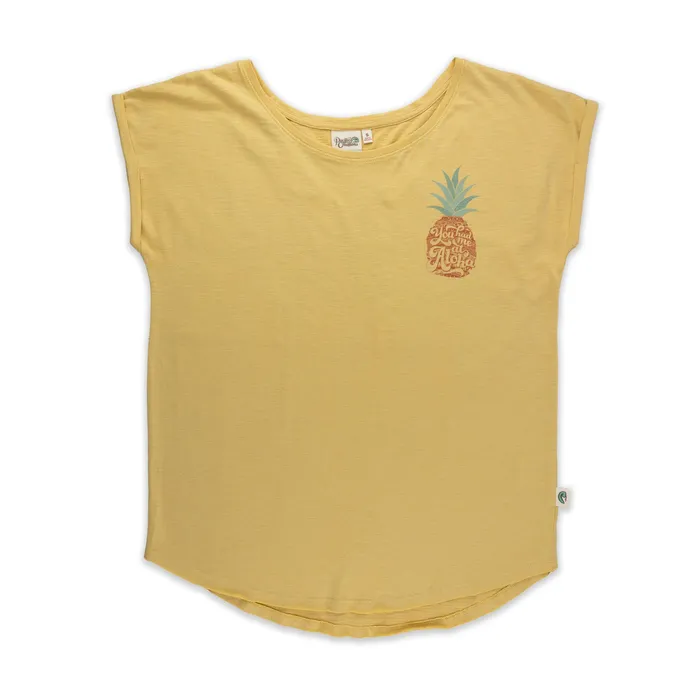 TANKSTREAM Earrings Ladies Tee Aloha Pineapple