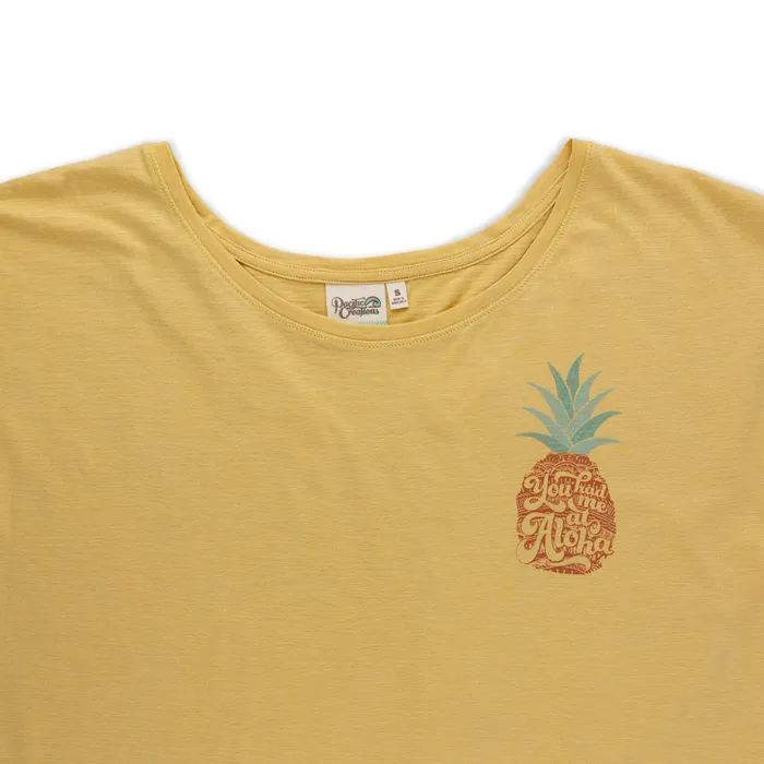 TANKSTREAM Earrings Ladies Tee Aloha Pineapple