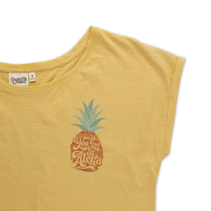 TANKSTREAM Earrings Ladies Tee Aloha Pineapple