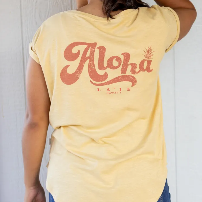 TANKSTREAM Earrings Ladies Tee Aloha Pineapple