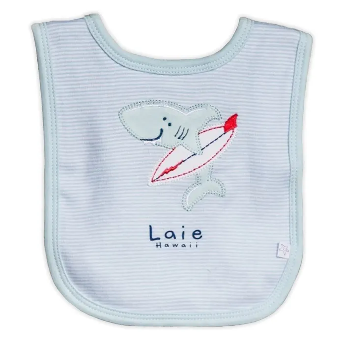 TANKSTREAM Necklaces Earth Nymph Cotton Surfing Shark Laie Hawaii Baby Bib