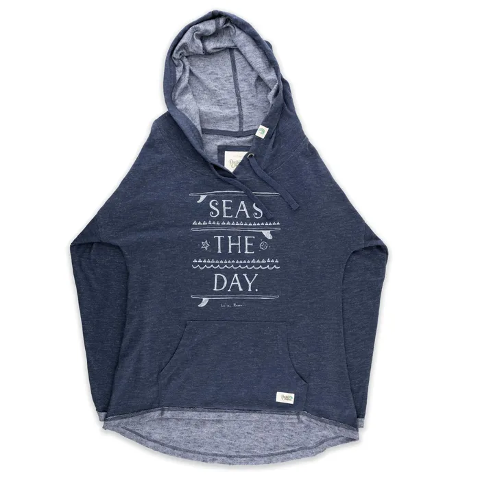 TANKSTREAM Necklaces Pacific Creations Womens Seas The Day Graphic Hoodie Indigo